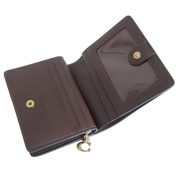 COACH 二つ折り財布 ブラウン COACH（コーチ） 財布 レディース 二つ折り財布 アウトレット ブラウン