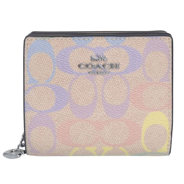 ✨️新品未使用✨️COACHアウトレット 二つ折り財布 カラフルドット COACH（コーチ） 財布 レディース 2つ折り 折財布 コンパクト