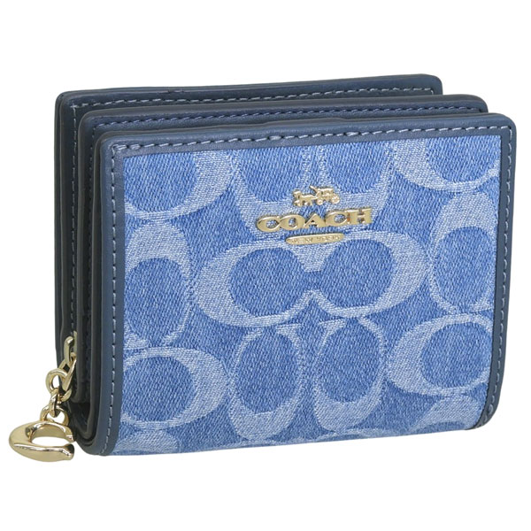 COACH 二つ折り財布 デニム COACH（コーチ） 二つ折り財布 デニム 財布 新作 カードケース