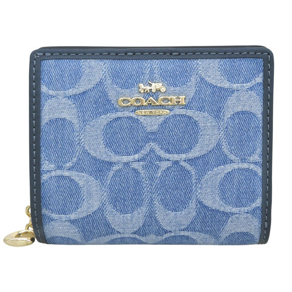 COACH タビー シグネチャー デニム 財布 COACH（コーチ）の「タビー ミディアム ウォレット シグネチャー