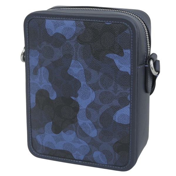 コーチ ボディバッグ ショルダーバッグ カモフラ PVCレザー 斜め掛け 黒 COACH（コーチ） バッグ メンズ ショルダーバッグ アウトレット PVC