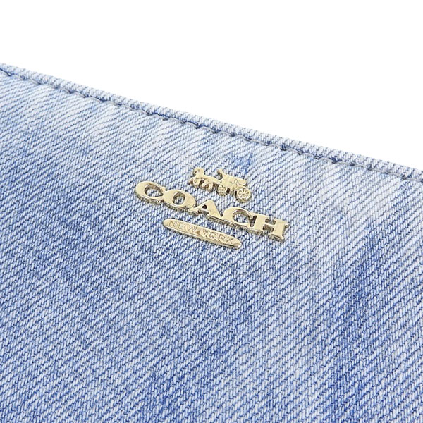 COACH（コーチ） 財布 レディース 長財布 アウトレット デニム LZA LVD