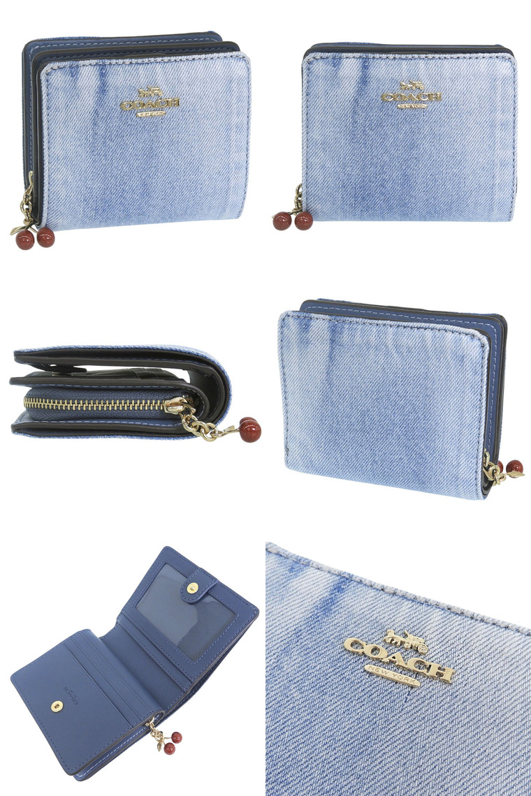 COACH（コーチ） 財布 レディース 2つ折り 折財布 コンパクト