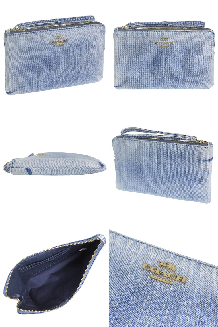COACH（コーチ） ポーチ レディース リストレット アウトレット デニム