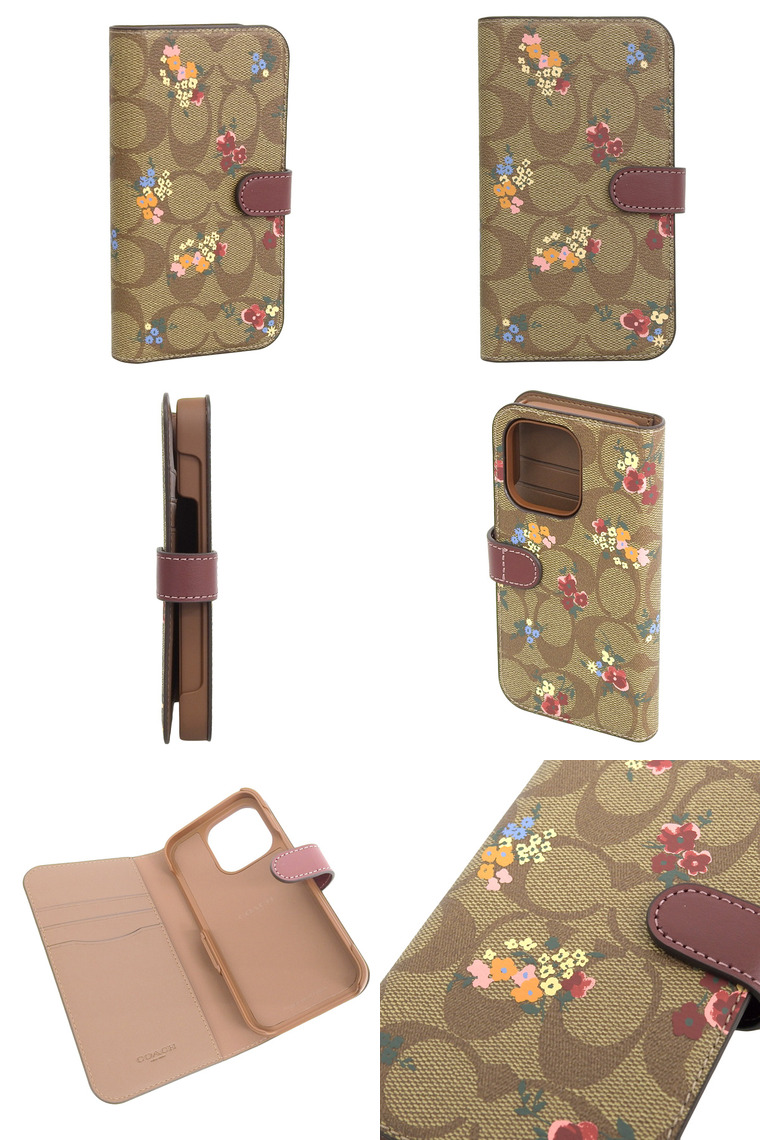 COACH（コーチ） iPhone 14 Pro 手帳型ケース レディース スマホケース