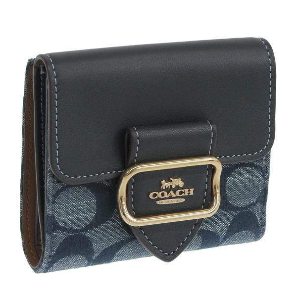 新品未使用　コーチ　二つ折り財布　シャンブレーCH151IMDEI COACH 公式】コーチアウトレット | スモール モーガン ウォレット