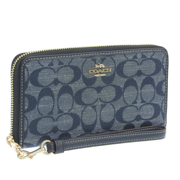 COACH（コーチ） 財布 レディース 長財布 アウトレット シャンブレー