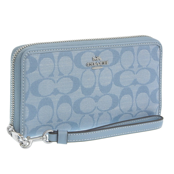 COACH（コーチ） 財布 レディース 長財布 アウトレット シャンブレー