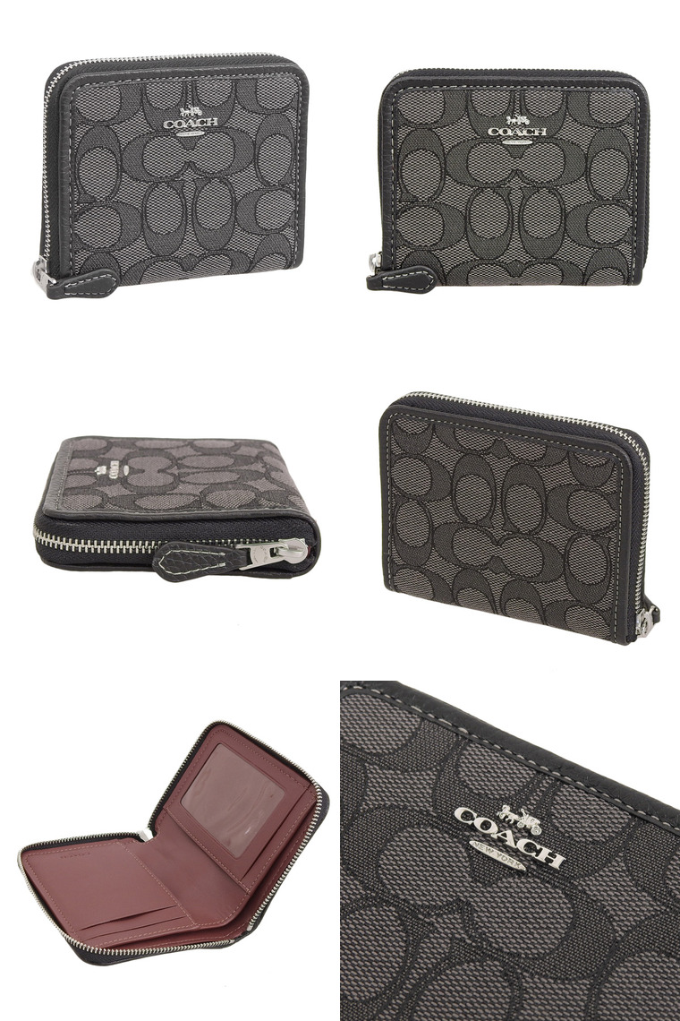 COACH コーチ 財布 レディース 二つ折り財布 ラウンドファスナー