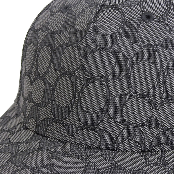 【新品・未使用】 COACH シグネチャー ブラック/グレーキャップタグ付き COACH（コーチ） キャップ メンズ レディース 帽子 アウトレット