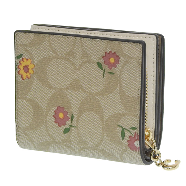 COACH 二つ折り財布 シグネチャー マルチカラー COACH（コーチ） 財布 レディース 二つ折り財布 アウトレット ベージュ