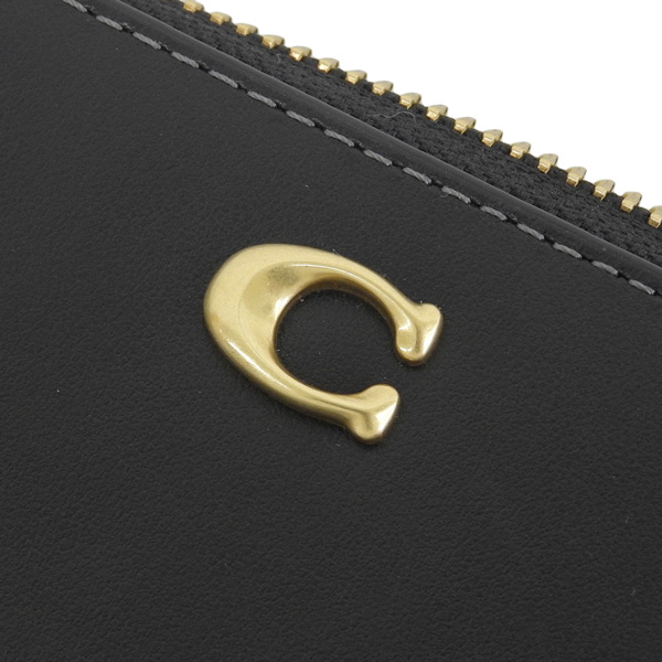 COACH（コーチ） 特価 財布 レディース 長財布 レザー ブラック スリム