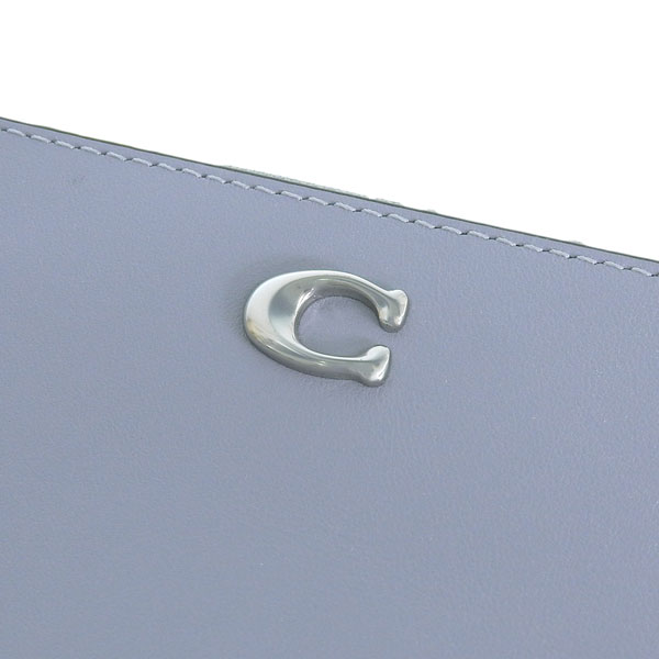 COACH（コーチ） 財布 レディース 長財布 レザー グレー スリム