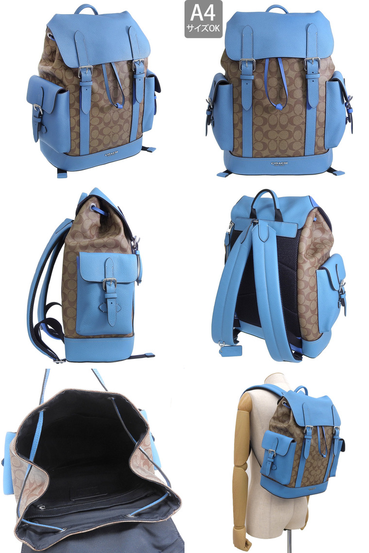 COACH 青色 リュック・バックパック COACH（コーチ） バッグ メンズ リュックサック バックパック