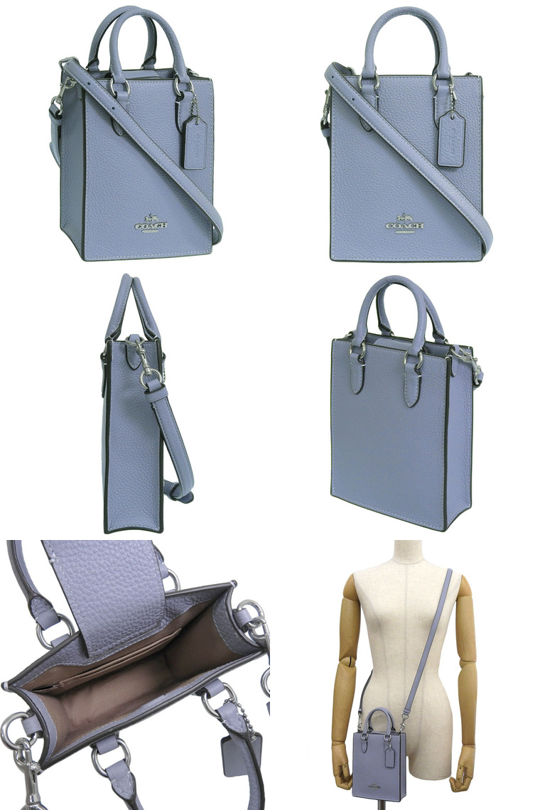 【超美品】COACH ショルダーバッグ ネイビー/シルバー コーチ COACH バッグ （ネイビー） -ファッション通販 FASHION
