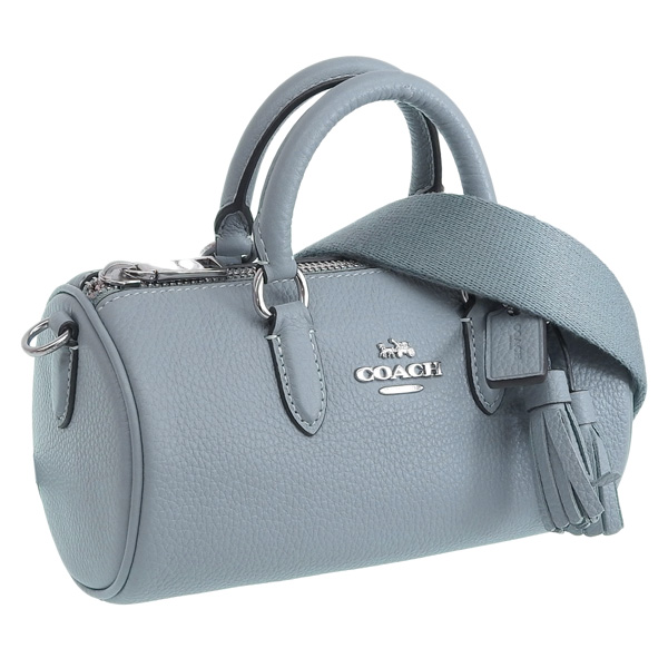 未使用品　COACH ブルーグレー レザー ハンドバッグ COACH（コーチ） バッグ レディース ショルダーバッグ 2WAY