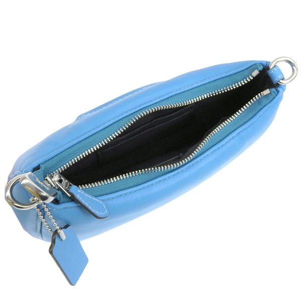 コーチ バッグ レディース ショルダーバッグ アウトレット レザー ブルー テリ シグネチャー キルティング C QLT TERI SB CHN WE CJ608SVA09 COACH COACH（コーチ） バッグ レディース ショルダーバッグ アウトレット