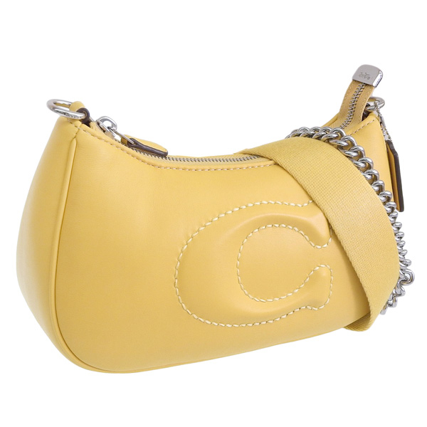 コーチ] レモン ショルダーバッグ teri 脇下 Yellow バッグ バナナ