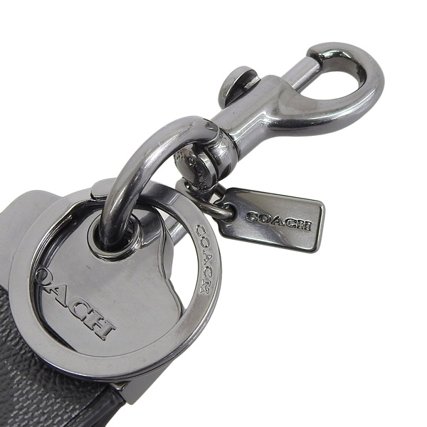coach[コーチ] メンズ用キーホルダーブラック CJ748-QBO4G COACH（コーチ） キーホルダー キーチャーム メンズ アウトレット