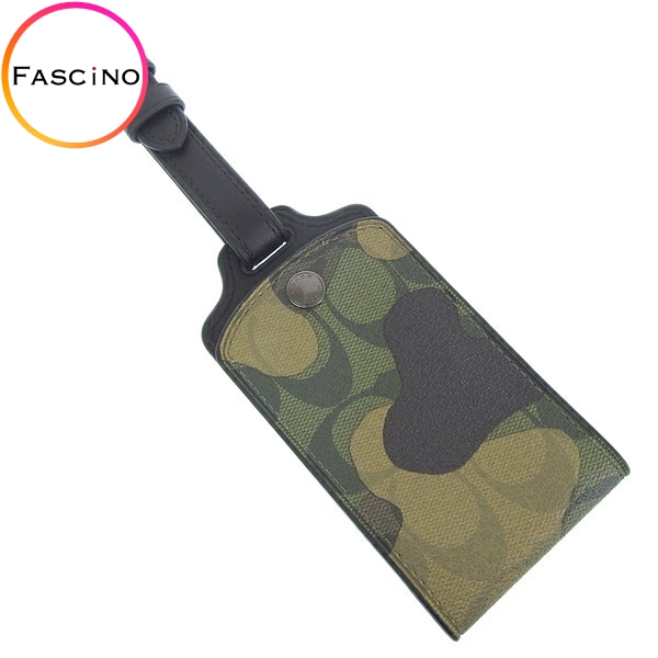 Yahoo! Yahoo!ショッピング(ヤフー ショッピング)コーチ カードケース レディース ラゲージネーム アウトレット グリーンマルチ LUGGAGE TAG CAMO CM033QBGRU COACH