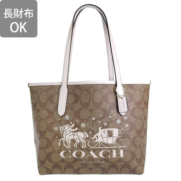 コーチ バッグ レディース トートバッグ アウトレット カーキ×ホワイト ミニ シティ トート ホース アンド スレイ  MINI CITY TOTE CM183IMDJ8 COACH｜riverall-men｜05