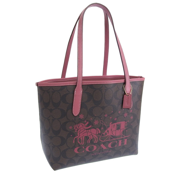 COACH ブラウン ピンク トートバッグ & 財布　2店セット COACH（コーチ） バッグ レディース トートバッグ アウトレット