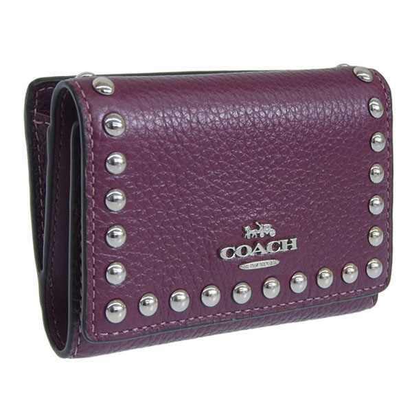 COACH（コーチ） 財布 レディース 三つ折り財布 アウトレット レザー