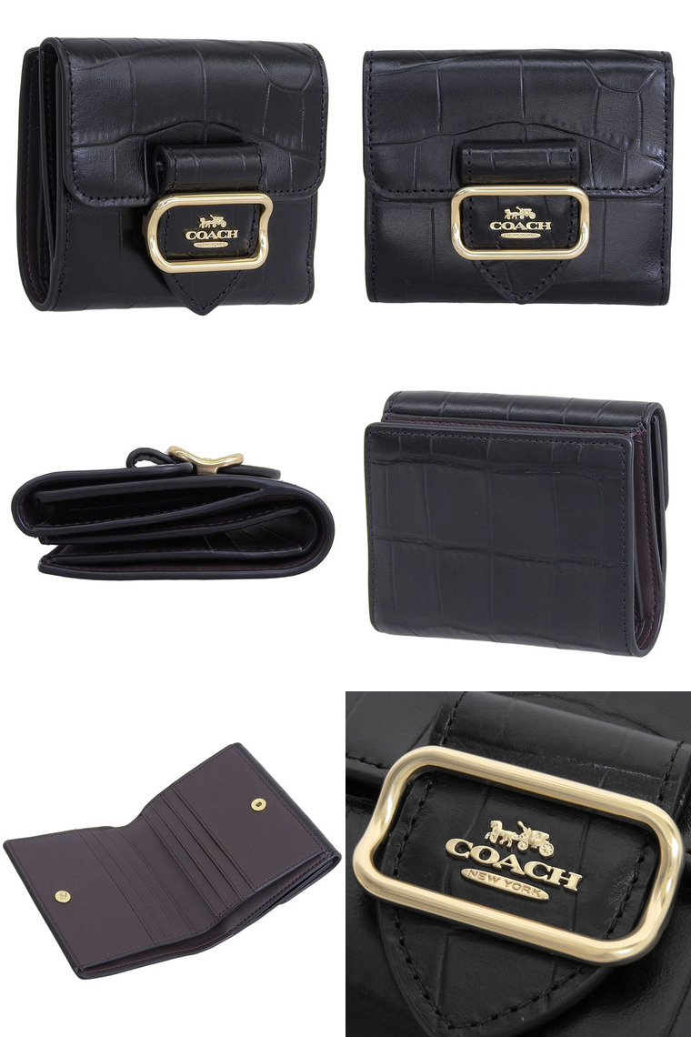 COACH（コーチ） 財布 レディース 二つ折り財布 アウトレット レザー