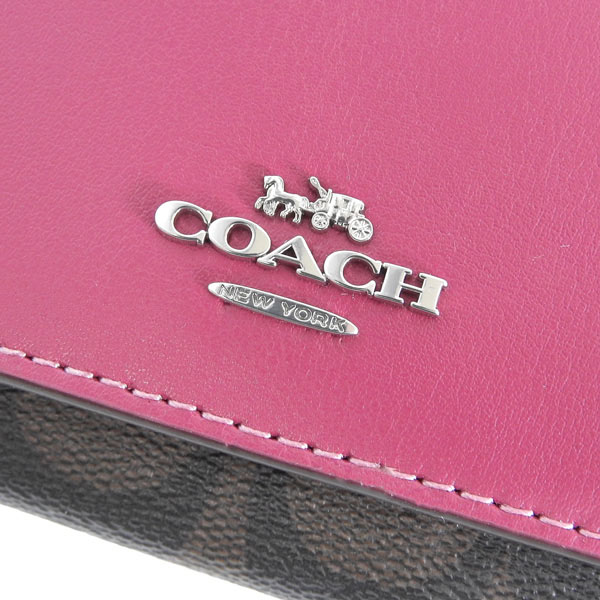 COACH（コーチ） 財布 レディース 三つ折り財布 アウトレット ブラウン