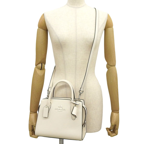 【極美品】COACH ハンドバッグ/レザー/WHT/2Way コーチ COACH（コーチ） バッグ 2024春新作セール 2way 斜め掛け トートバッグ