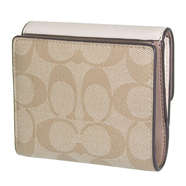 COACH（コーチ） 財布 レディース 二つ折り財布 アウトレット ベージュ