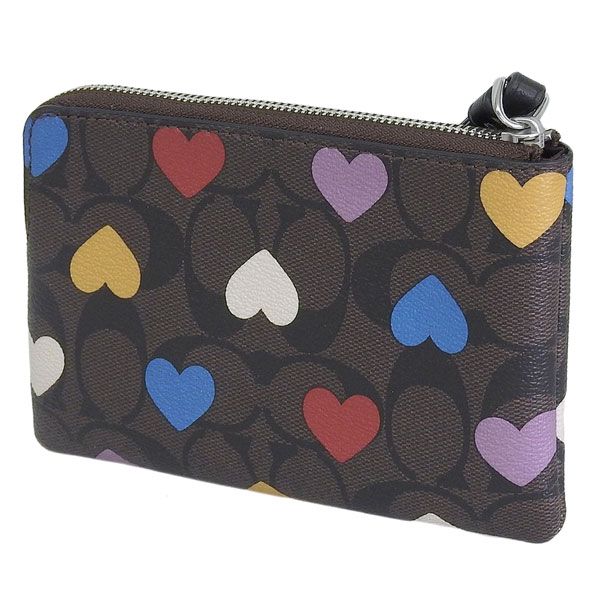 COACH（コーチ） レディース ポーチ アウトレット ブラウンマルチ