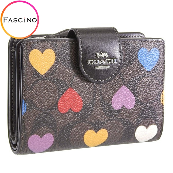 新品 コーチ COACH 2つ折り財布 ミディアム コーナー ジップ ウォレット ブラウン コーチ COACH MEDIUM CORNER ZIP WALLET ミディアム コーナー ジップ
