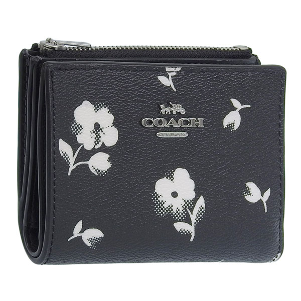 【新品】コーチ CW537 SVA47 (ブラックマルチ) 財布 二つ折り財布 COACH スナップ ウォレット ハート ボルト プリント パスケース付き アウトレット レディース Amazon | [コーチ] 財布 二つ折り財布 スナップ ウォレット ハート