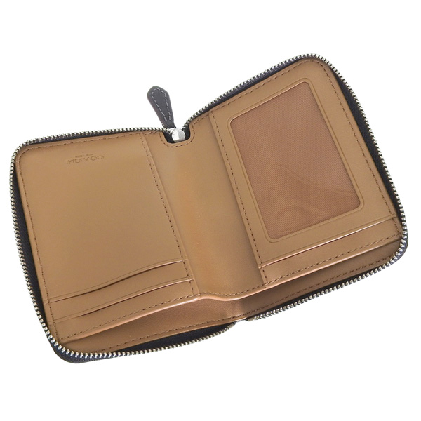 COACH（コーチ） 財布 レディース 二つ折り財布 ブラック シグネチャー