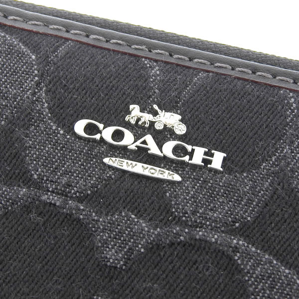 COACH（コーチ） 財布 レディース 二つ折り財布 ブラック シグネチャー