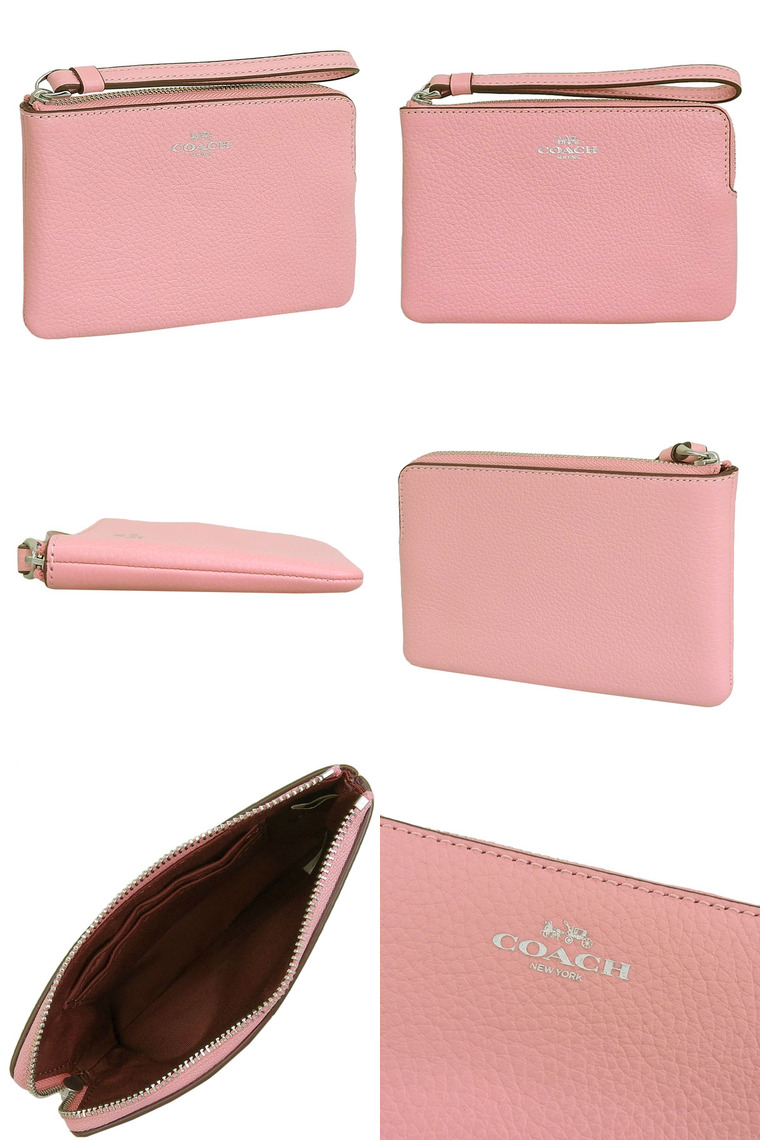 COACH（コーチ） ポーチ レディース アウトレット レザー ピンク
