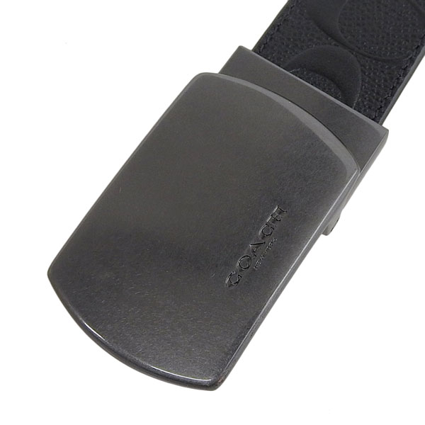 COACH（コーチ） ベルト メンズ アウトレット ブラック レザー