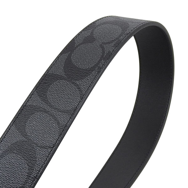 COACH（コーチ） ベルト メンズ アウトレット ブラック プラーク