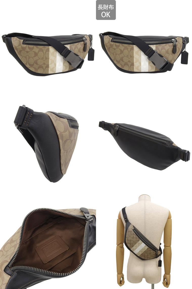 COACH ワーレン シグネチャー ボディバッグ ショルダーバッグ 公式】コーチアウトレット | ワーレン ベルト バッグ・シグネチャー