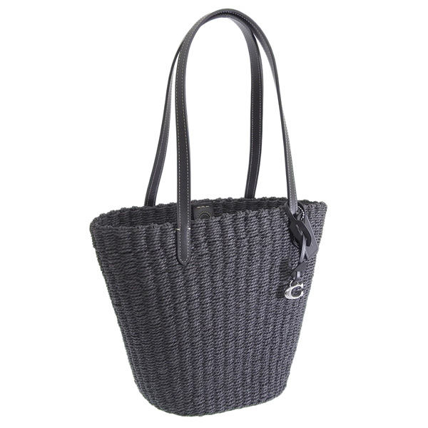 COACH（コーチ） バッグ レディース トートバッグ ストロー レザー