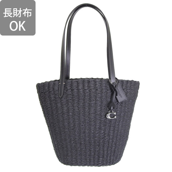 COACH（コーチ） バッグ レディース トートバッグ ストロー レザー