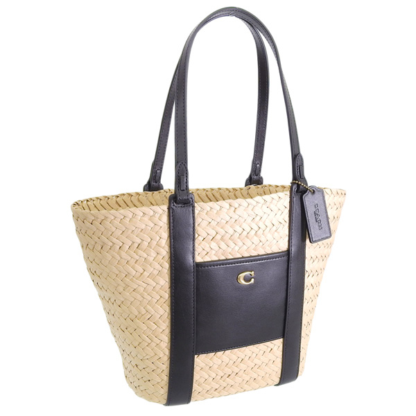 COACH /コーチ ストロートートバック かごバック ポーチ付き