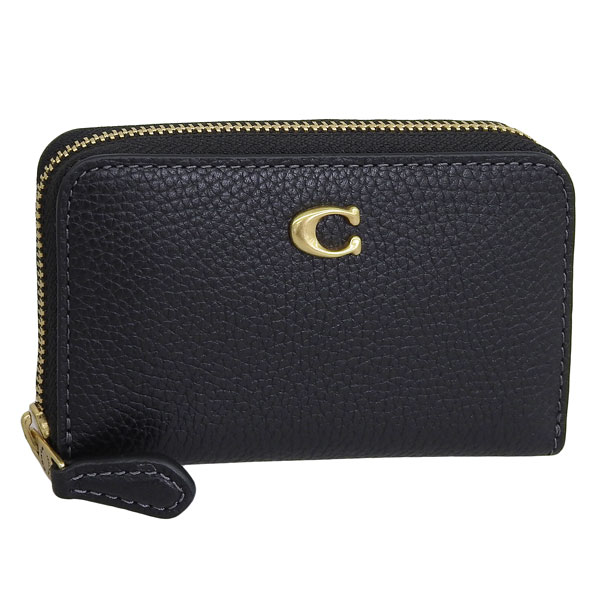 (未使用品)大人気、コーチ、小銭入れ、カードケース、オールレザー、シボ革、黒 コーチ(COACH) カードケース 小銭入れ・コインケース | 通販
