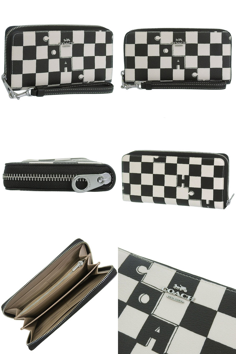 COACH（コーチ） 財布 レディース 長財布 アウトレット ブラック