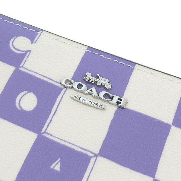 COACH（コーチ） 財布 レディース 長財布 アウトレット パープル
