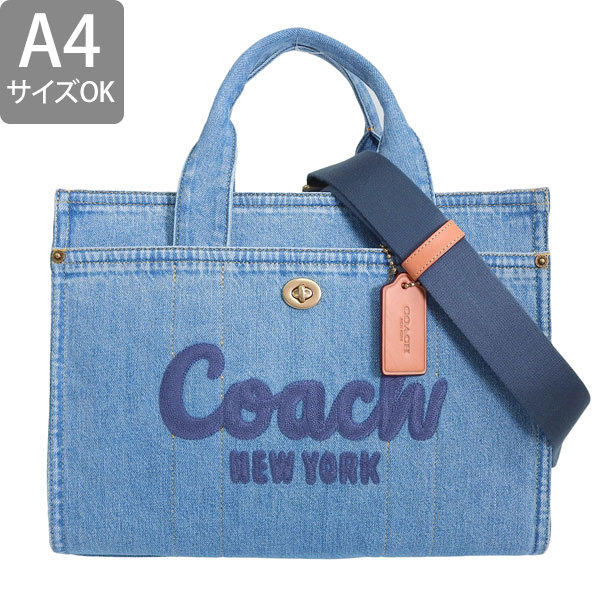 新品】COACH デニム トートバッグ ポーチ付き