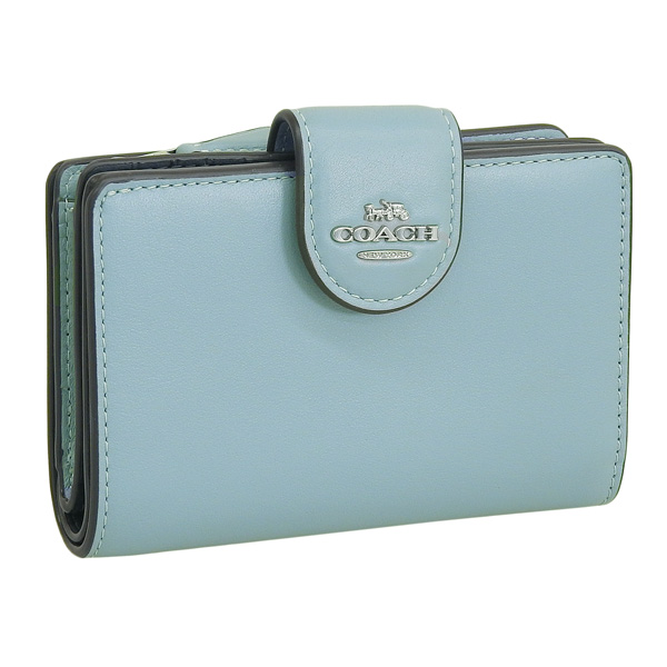 COACH　コーチ　折り財布 コーチ COACH 折財布 ペブルレザーORIGAMIトリフォールド三折
