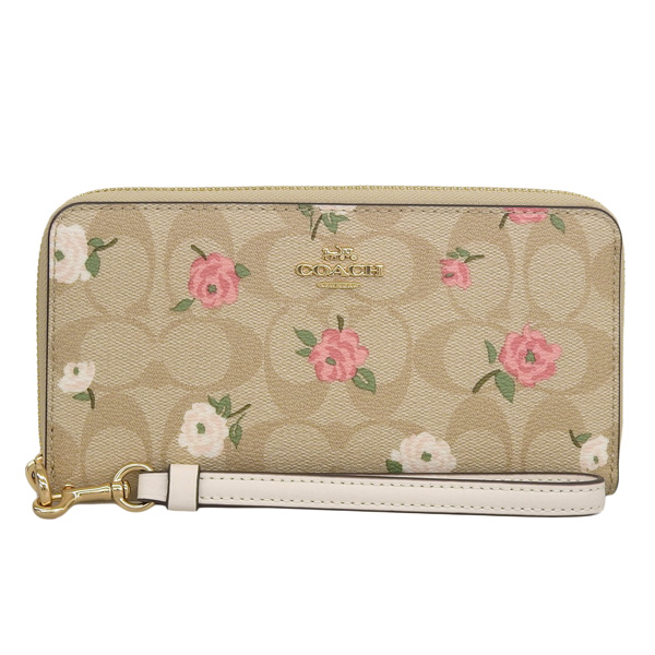 コーチ coach 財布 長財布 新品未使用 ホワイト 花柄 可愛い