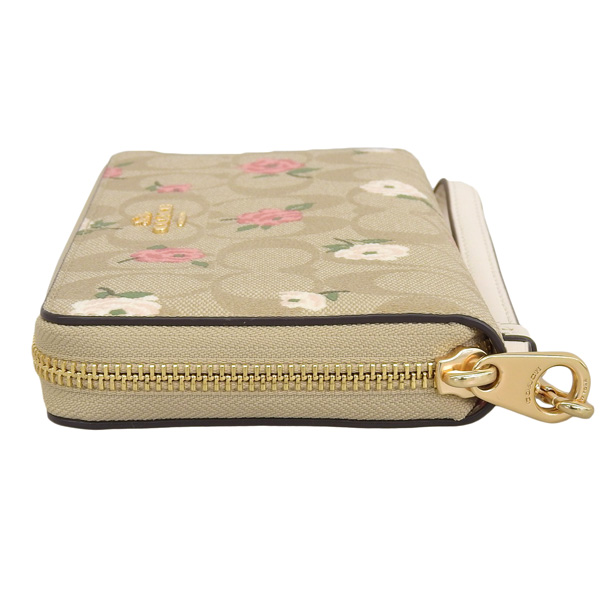 COACH コーチ 財布 レディース 長財布 花柄 ラウンドファスナー